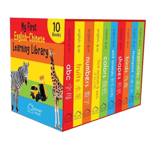 My First English-Chinese Learning Library: Bilingual Boxset of 10 Picture Board Books for Kids, (Paperback)