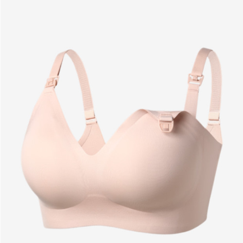 Momcozy Nursing Bras for Breastfeeding, YN21 Seamless Ultra Comfort Maternity Bra, Natural Shape, Pregnancy Sleep Bralette