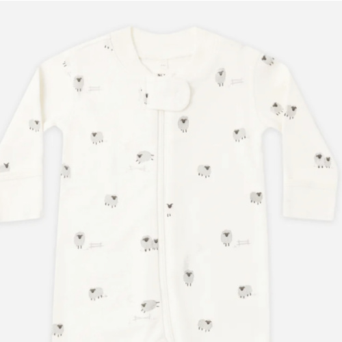 Zip Long Sleeve Sleeper Footie Sheep – Quincy Mae