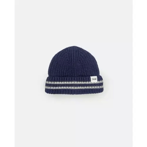 Brands We Love Beanie Tennis Chunky - Navy/Pearl Grey by Janie and Jack