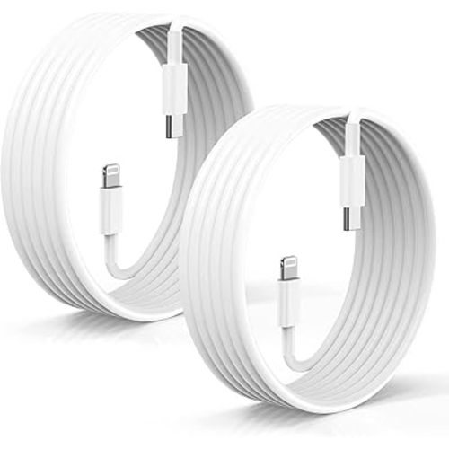 2Pack for Apple iPhone14 Fast Charger Cable 10ft [Apple MFi Certified], USB Type C to Lightning Cable 10 Foot Apple iPhone Charging Cord for Apple iPhone14/iPhone13 /iphone12 Pro/Pro Max/XR XS Plus