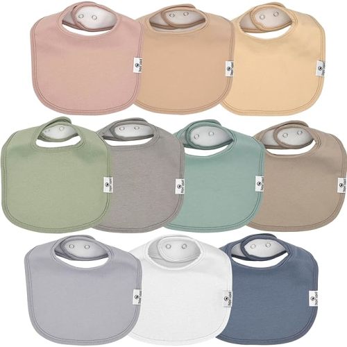 DiaperSquad's Bibs, 10 pack - Muted Traditional