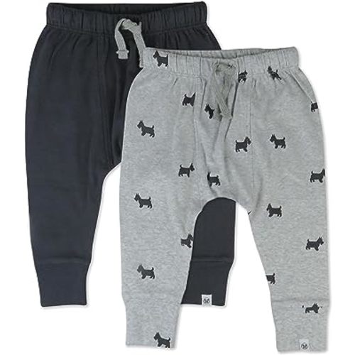 HonestBaby Multipack Honest Pants Joggers Pull on 100% Organic Cotton for Infant Baby and Toddler, Boys, Girls, Unisex