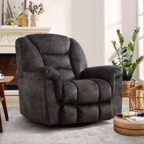 Winston Porter Flournory 41.3'' Wide Classic Super Soft And Oversize Swivel and Rocker Manual Recliner & Reviews | Wayfair