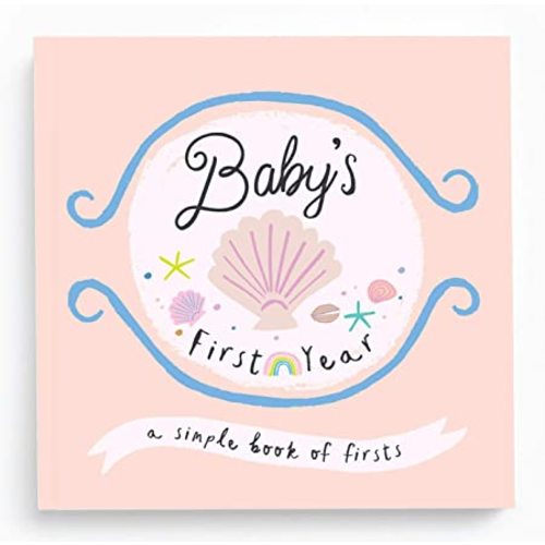 Lucy Darling Little Beach Babe Baby Memory Book – First 5 Years Journal & Photo Album, Baby Girl Keepsake, Unique Scrapbook Album, Mom Gift
