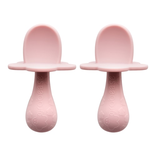 Double Silicone Spoons - Blush – Itty Bitty Bella