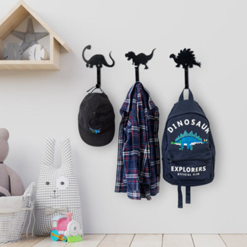 Zoomie Kids Alekhya 3 Piece Cartoon Dinosaur Wall Coat Hook & Reviews | Wayfair