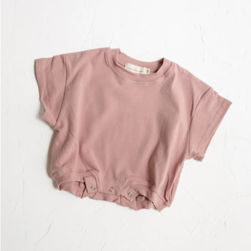 T-Shirt Romper - Rose
