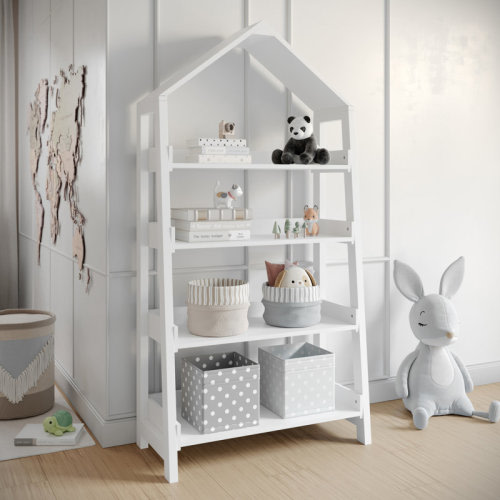 Isabelle & Max™ Aurey Kids House-Shaped Bookcase With Open Shelves And Squared Wooden Legs & Reviews | Wayfair