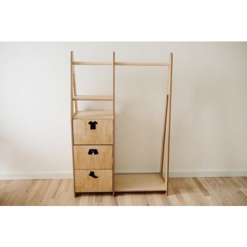 DuckWoodworksShop Montessori Children Wardrobe