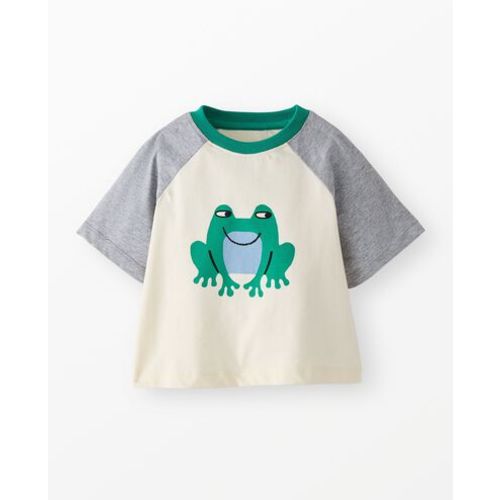 Oversized Raglan Sleeve Graphic T-Shirt