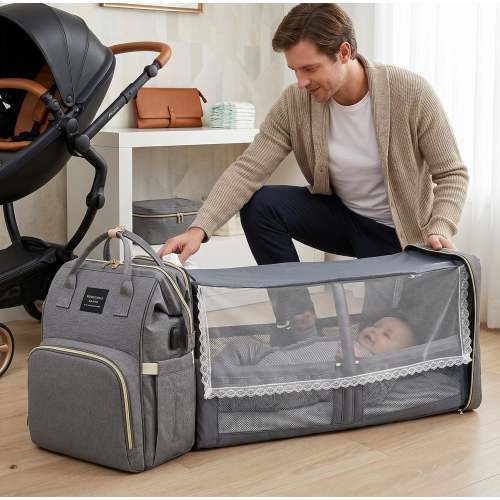 Little Manta Baby Crib Backpack Bed