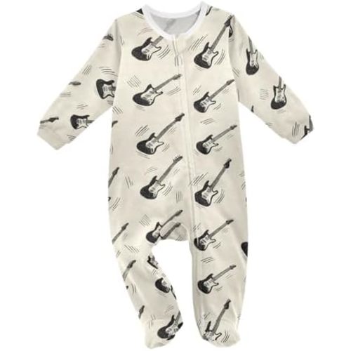 Dussdil Baby One-Piece Footies Newborn Rompers Pajamas Cotton Footed Pjs for Sleep Play Boys Girls 3 6 9 12 18 24m