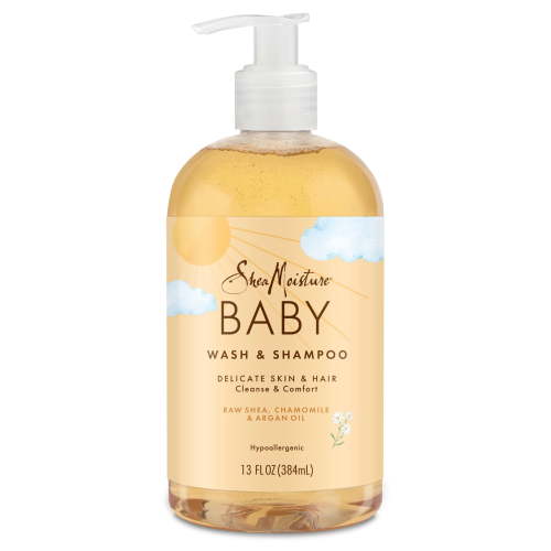 SheaMoisture Baby Wash & Shampoo For All Skin Types Raw Shea, Chamomile & Argan Oil Baby Wash And Shampoo With Frankincense & Myrrh To Help Cleanse ,13 Fl oz