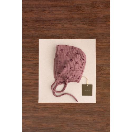 ZARA TIMELESS - TEXTURED FLORAL BONNET - Dark pink | ZARA United States