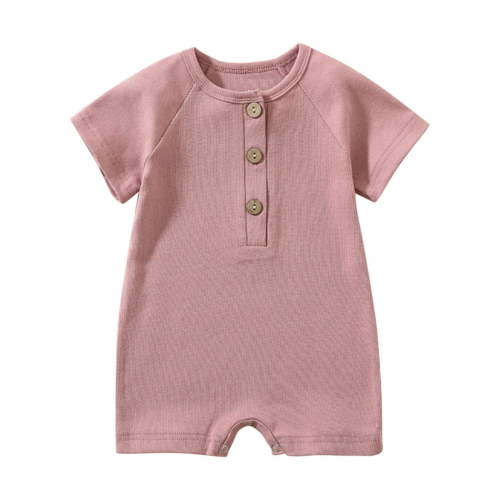 JGTDBPO Newborn Baby Girl Boy Clothes Summer Outfits Infant Short Sleeve Romper Jumpsuit Cotton Linen Solid Color T-Shirt Bodysuit Bodysuit Cute Newborn Clothes for Girl