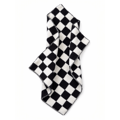 Phufy® Bliss Checkerboard Mini Blanket, Black