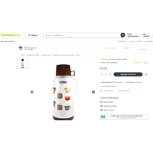 THERMOS
|
Termo Fantasia 1.80 Lt
