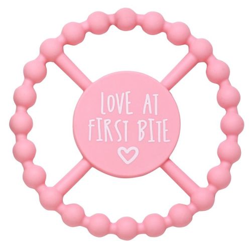 BWA by Baby Starters 4.5 inch Silicone Teether, Love at First Bite