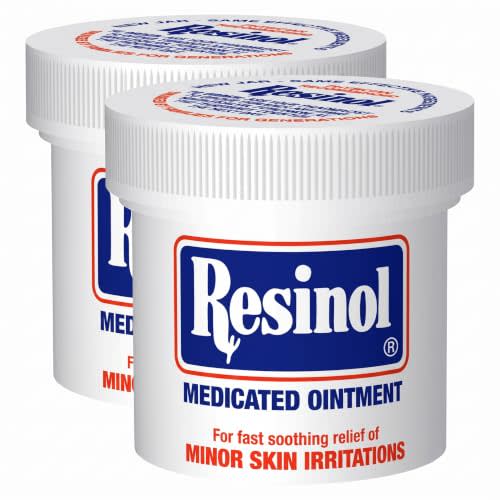 Resinol Medicated Ointment For Itch Relief And Protection Of Skin Rashes and Irritations,3 Ounce Jar,(Pack of 2)
