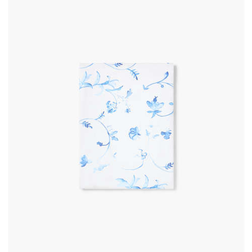 The Crib Sheet - Blue Block Print - Hill House Home