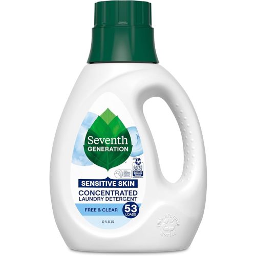 Seventh Generation Laundry Detergent, Free & Clear, 40 oz, 53 Loads