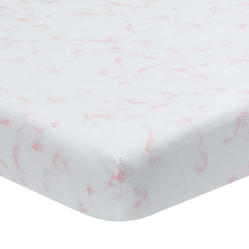 Signature Rose Marble Organic Cotton Fitted Crib Sheet
– Lambs & Ivy