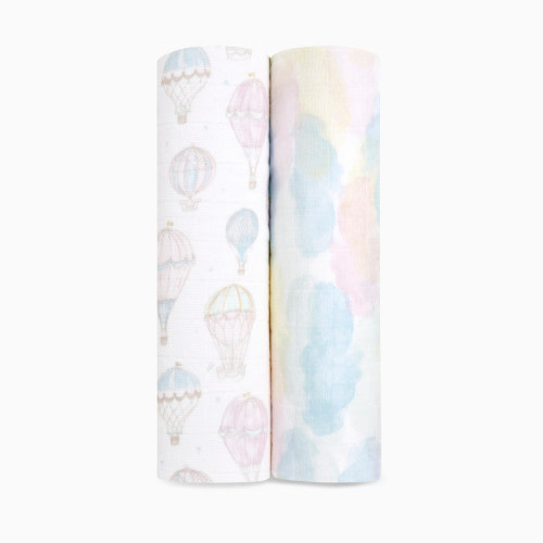 Organic Muslin Swaddles (2 Pack) - Above The Clouds