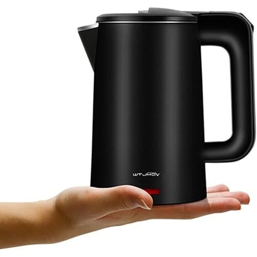 0.8L Electric Kettle Stainless Steel, 800 Watts Small Electric Kettle 27 Ounce Fast Boil Auto Shut-off, Portable Water Boiler for Small Kitchen, Business Trip and More