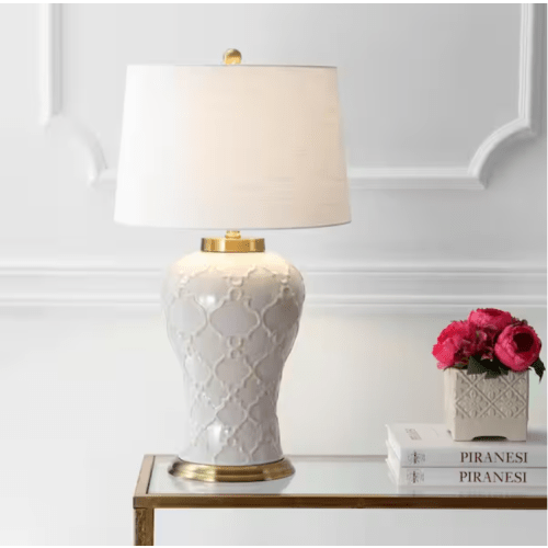 Arthur 29 in. Cream Ceramic Table Lamp
