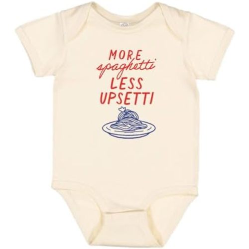 TATY Kids More Spaghetti Less Upsetti Baby Infant Bodysuit