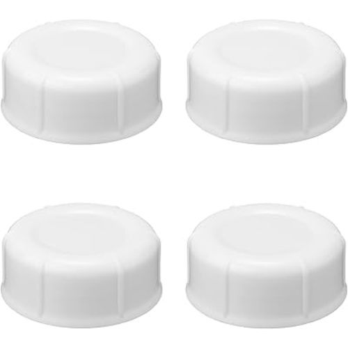 4pcs Travel Bottle Caps for Dr Brown & Medela Bottles, BPA Free Narrow Baby Bottle Lids Replacement No Leak Storage Cap Accessories Parts for Ameda Evenflo Gerber Baby Bottles (White)