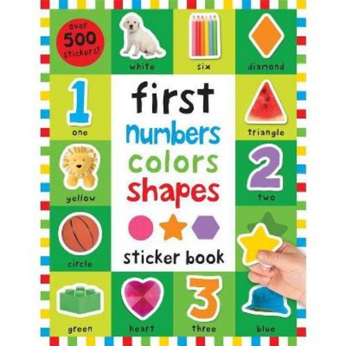 First 100 Stickers: First Numbers, Colors, Shapes - by Roger Priddy (Paperback)