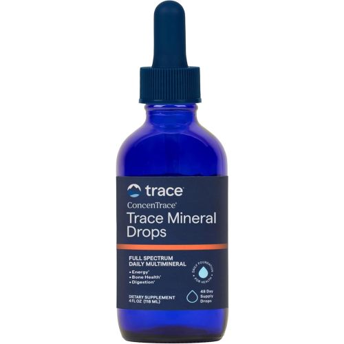 Trace Minerals ConcenTrace Trace Mineral Drops | Supports Energy, Digestion, Bone Health & Hydration, 70+ Ionic Trace Minerals w/Magnesium, Chloride & Potassium | Keto, Vegan & Non-GMO | 48 Servings