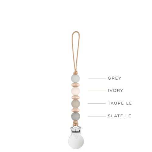 Carter Cutie Clip - Wood Beaded Pacifier Clip