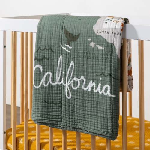 Quilt in 3-Layer GOTS Certified Organic Muslin Cotton