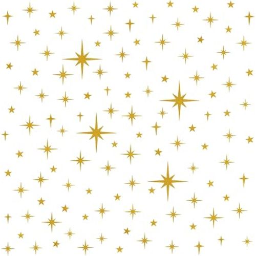 120 Pcs Glitter Gold Star Wall Decals