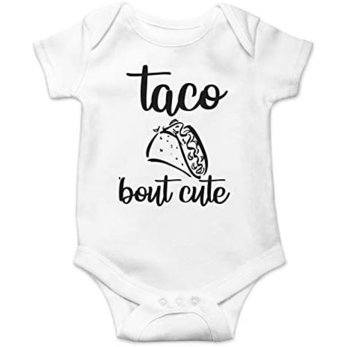 Taco Bout Cute - Funny Baby Essentials Bodysuit - Cute Newborn Outfit Boy Infant Girl Clothes