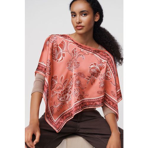 By Anthropologie Printed Scarf Poncho