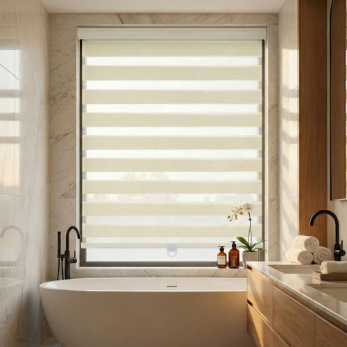 Shadesu Cordless Zebra Shades – Dual Layer Day & Night Free-Stop Light Filtering Window Blind & Reviews | Wayfair