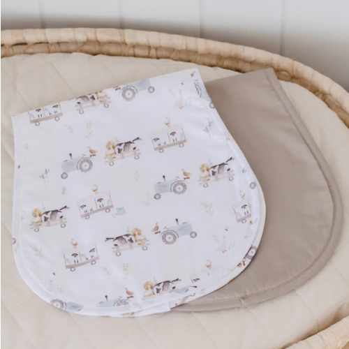 Bambella Burp Cloths 2 Pack | Oakwood Farm & Latte