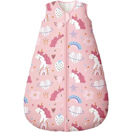 Yoofoss Baby Sleep Sack 12-18 Months, TOG 2.5 Baby Wearable Blanket with 2-Way Zipper, 100% Organic Cotton Fabric Winter Newborn Sleeping Sack, Warm Soft Comfy