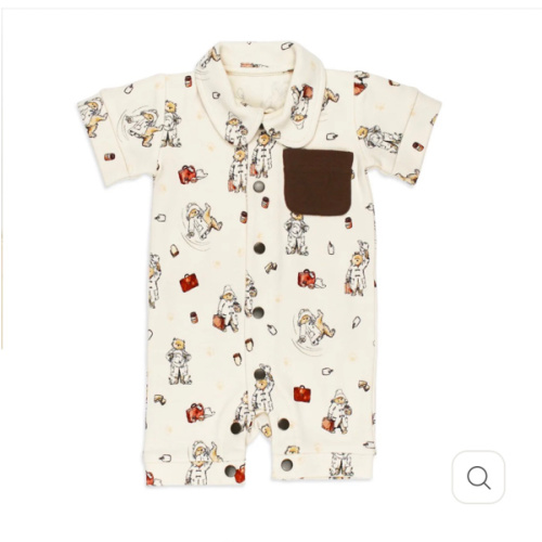 Adventure Paddington™ | Organic S/Sleeve Coverall – L'ovedbaby