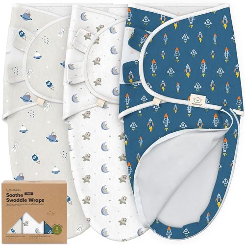 Baby Swaddle Sleep Sacks with Zipper - 3-Pack Swaddles for Newborns 0-3 Months, Infant, Baby Girls, Boys, Soft & Durable Newborn Sleep Sack, Easy Diaper Change Swaddling Blanket (Cosmo, OS)