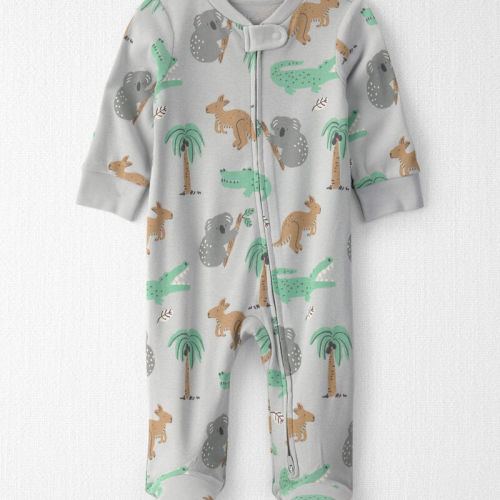 Baby Organic Cotton Sleeper Pyjama in Aussie Friends Print | Carter’s Oshkosh Canada