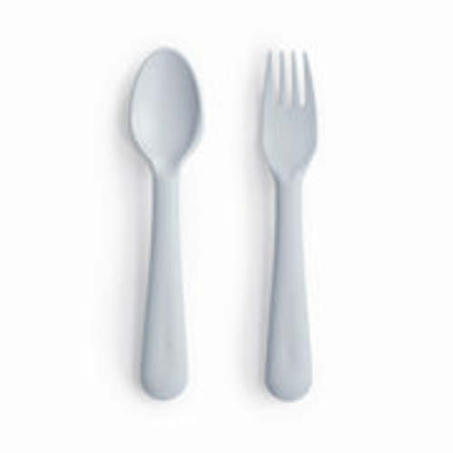 Mushie Baby Dinnerware Fork and Spoon Set