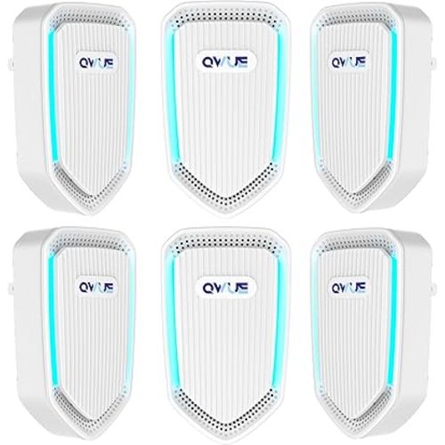 6Pack Air Ionizer Plug In, Filterless Home Negative Air Purifier, Quiet Air Freshener Portable Cleaner for Odors Smoke Dust, Air Purifiers for Home Office, Bedroom, Bathroom