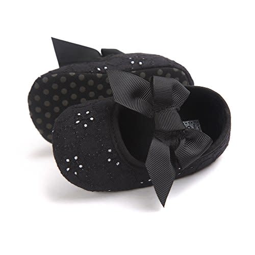 Baby Girls Princess Bowknot Soft Sole Cloth Crib Shoes Sneaker