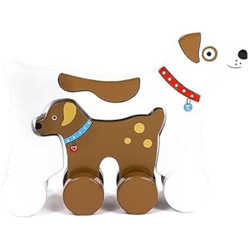 Jack Rabbit Creations Inc Big & Little Wooden Push Toy Dog
