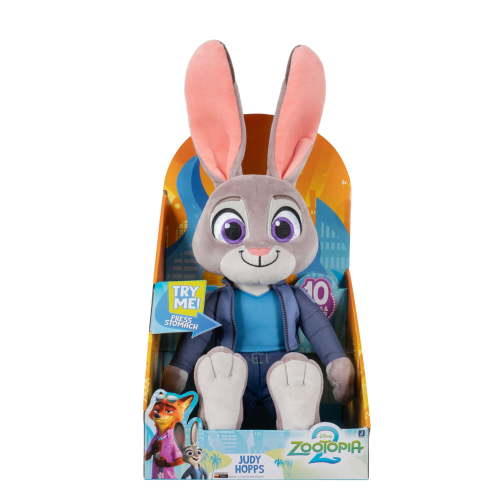 Disney’s Zootopia 2 14 inch Feature Plush Judy Hopps - 10+ Sounds and Phrases - Plush Toys for Kids and Preschoolers